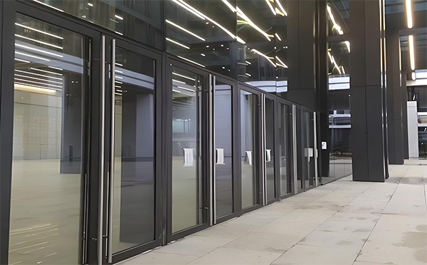 澄城玻璃地弹门